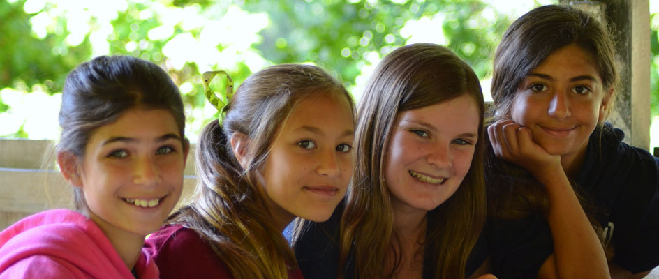 Four-girls-at-camp