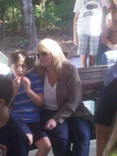 Julian Smith and his mom