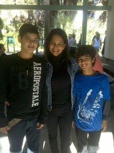 Camp Mom Minerva Strum with her boys Jordan and Nick