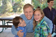 Maddy and Julian Smith with Karl